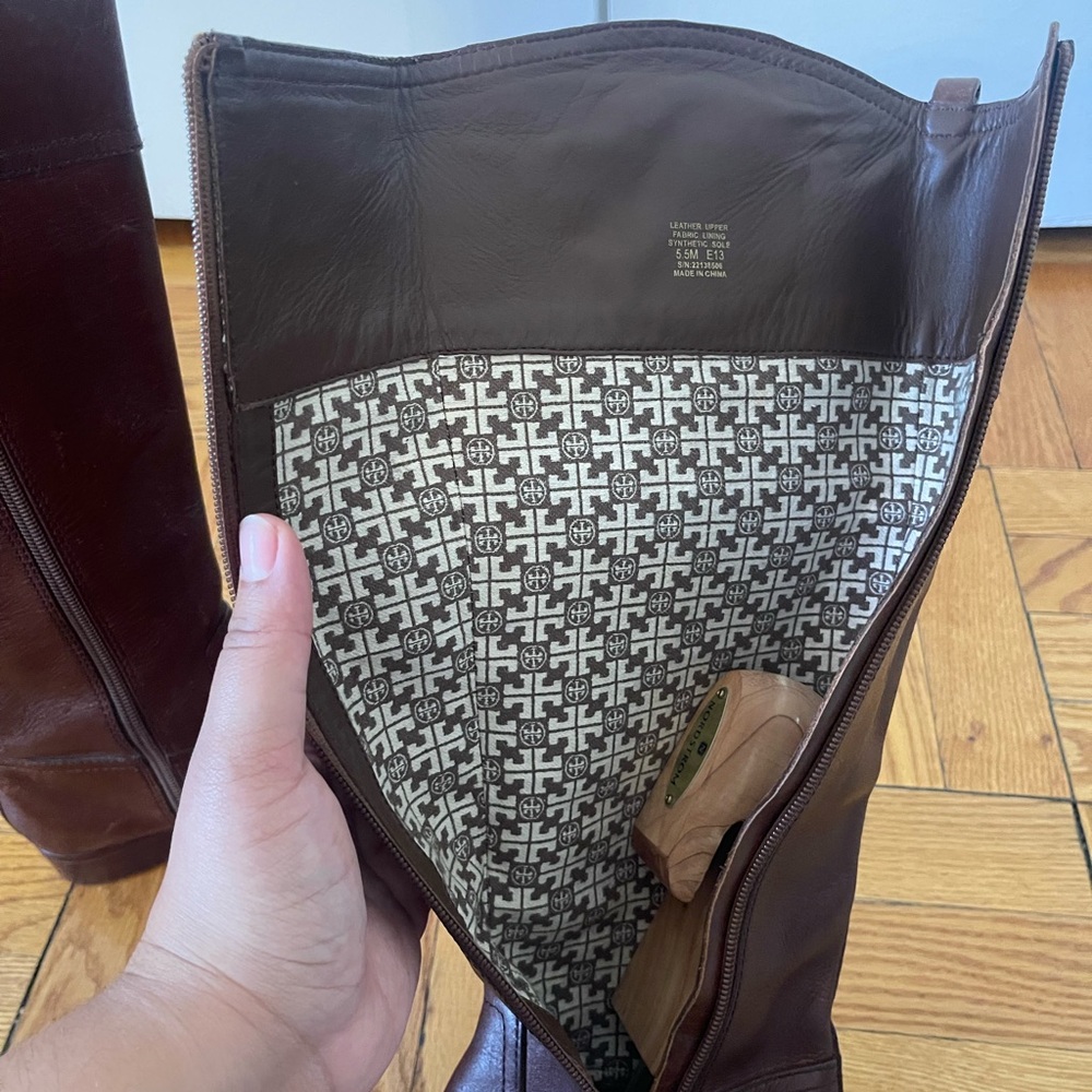 Tory Burch Brown Over the Knee Equestrian Boots - Picture 10 of 12